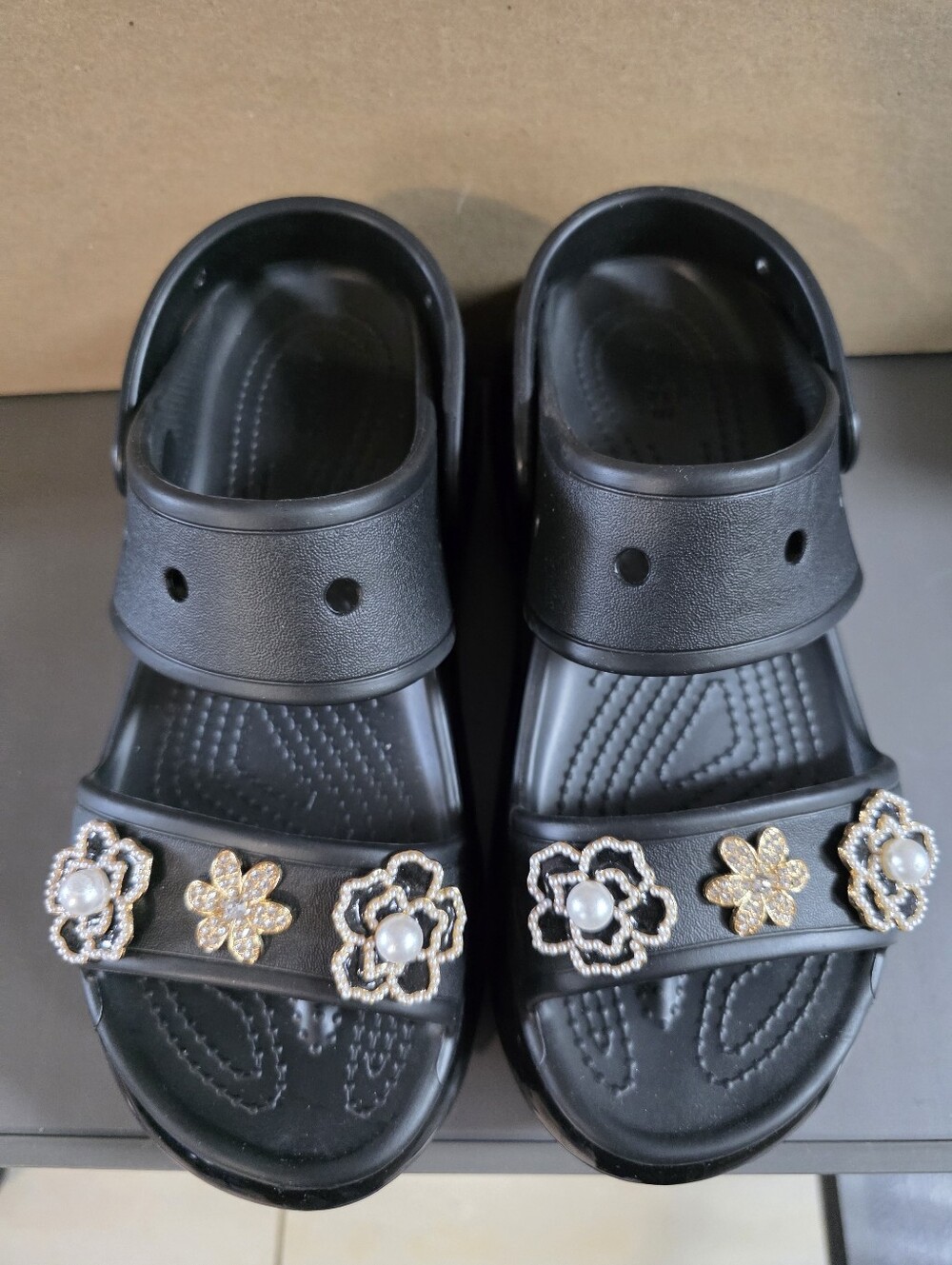 Unisex Black Mega Crush Sandals